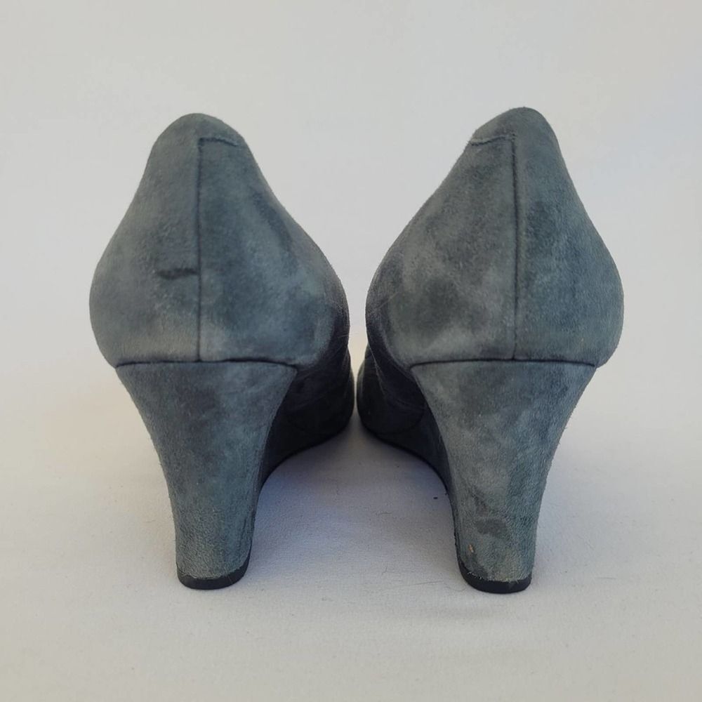Vionic Camden women's gray suede slip on wedge heel shoe size 10 - Picture 5 of 8